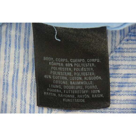 HD in Paris Anthropologie Dayflower Off Shoulder Mini Dress SP Blue White - Picture 7 of 7